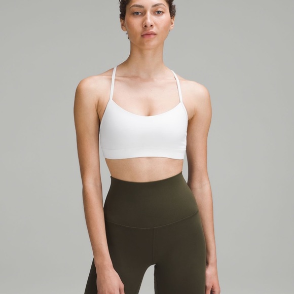 White Lululemon flow Y bra - Picture 1 of 5
